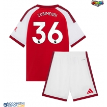 Otroški Nogometni dresi Arsenal Martin Zubimendi #36 Domači 2026-27 Kratek Rokav (+ Kratke hlače)